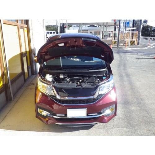 For 2015- Honda Step wgn RP3 Mini Van Front Hood Bonnet Gas Struts Lift Support Shock Damper Carbon Fiber