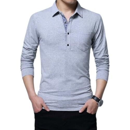 FAVOCENT Long Sleeve Polos For Men