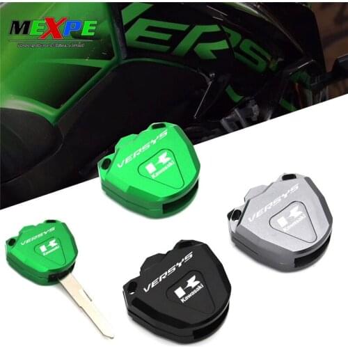 Suitable for Kawasaki motorcycle VERSYS650 versys1000 versysX300 CNC aluminum alloy key shell original key decoration good appea