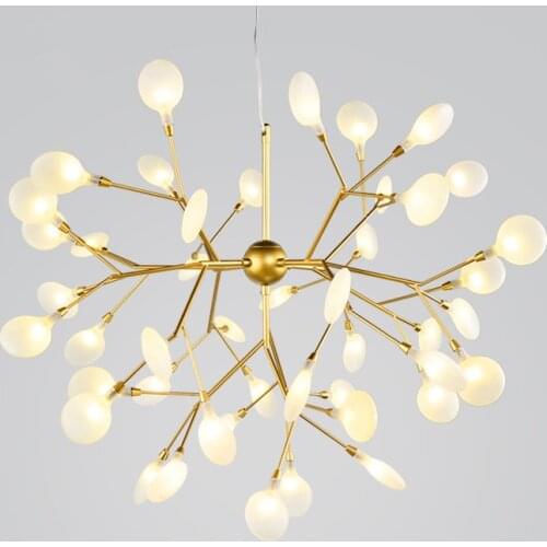 Creative Art Designer warm white 27/36/45/63 LED Chandelier Luxury Tree Leaf Pendant Lamp Deco Chandeliers Dining Room Bedroom