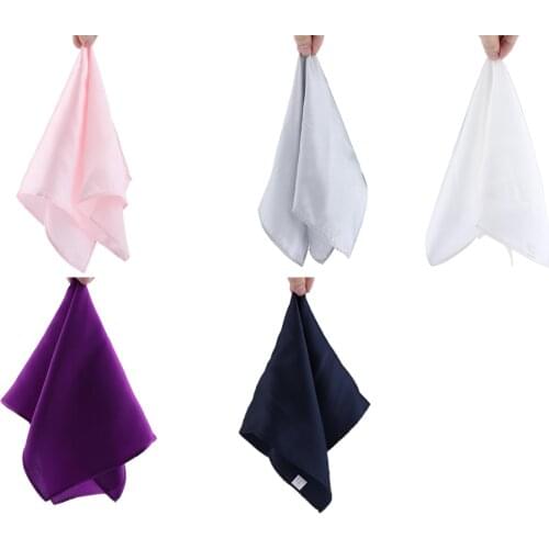 Men’s 100% Mulberry Silk Gentle Pocket Square Plain Solid Handkerchief Variety Colors for Wedding Church Evening Parties