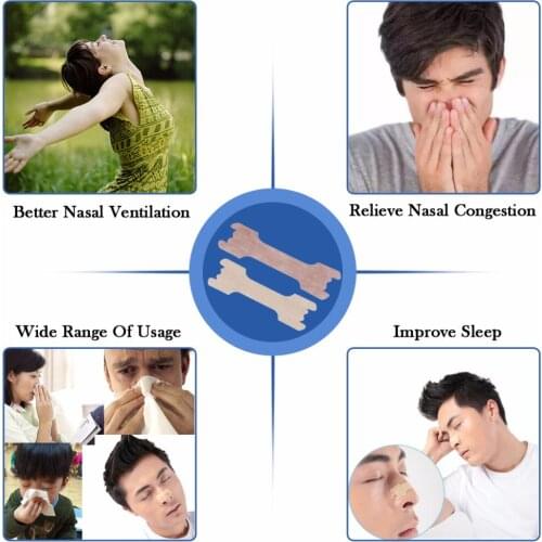Stop Snoring Anti Snor Tan Nasal Strips Nose Easy Breathe Easy Sleeping Helper Improve Sleeping Health Care