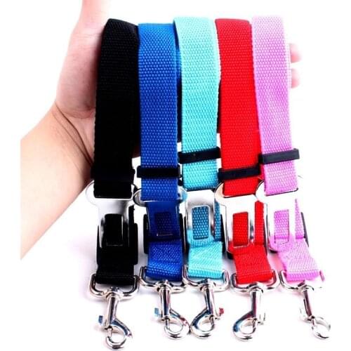 New Qualified Pet Cat Dog Safety Vehicle Car cachorro Seat Belt mascotas dog Seatbelt Harness Lead Clip Levert Dropship
