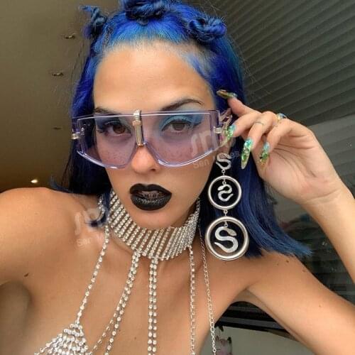 ONEVAN Oversized Punk Sunglasses Women Vintage Cat Eye Glasses Women/Men Punk Eyewear Retro Shades Women Gafas De Sol Hombre