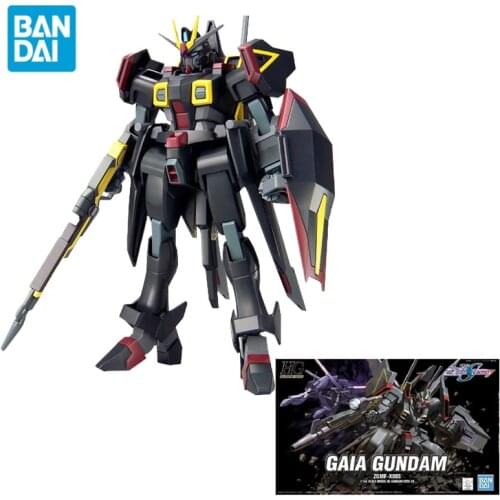 Original Bandai Gundam Anime Figure HG 1/144 SEED 20 ZGMF-X88S Gaia GUNDAM Assembly Model Anime Action Figures Toys for Children
