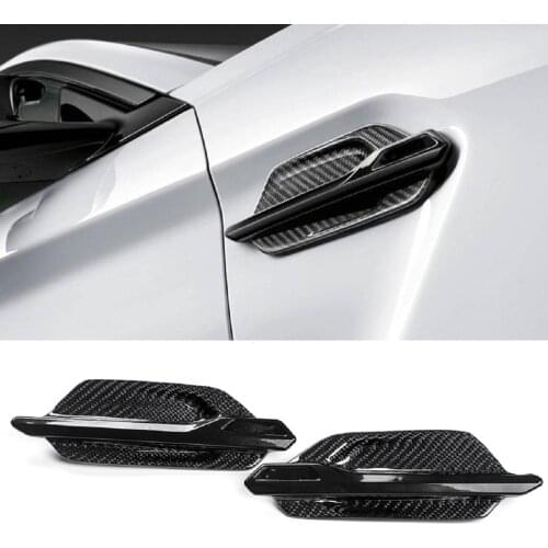 Carbon Side Air Vent Fender Grill Intake Air Flow Trim Exterior Accessories for BMW F87 M2 Coupe