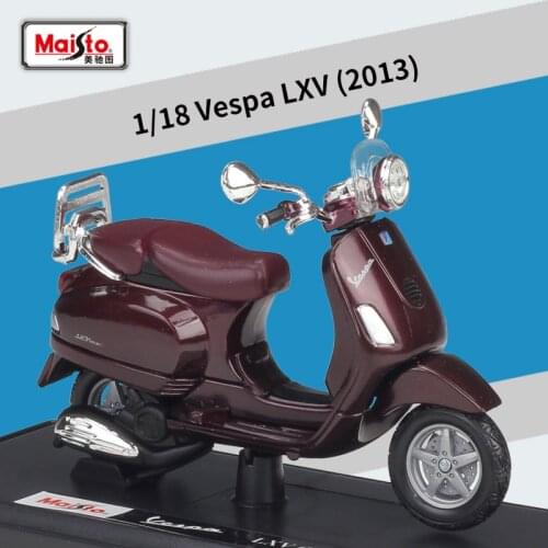Maisto 1:18 Vespa LXV 2013 Scooter Motorcycle alloy Motorcycle model car model Diecasts & Toy Vehicles Collect gifts