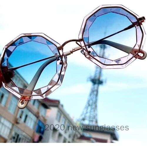 MINCL/Hot Small Round Sunglasses Women Retro Brown Blue Black Metal Vintage Round Sun Glasses for Men Brand Designer UV400 NX