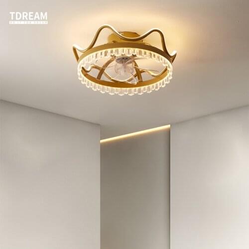 Modern Ceiling Fan with Led Light Bedroom Dining Room Living Room Light Torch Ceiling Fans Light TDREAM