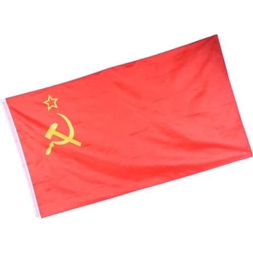 High Quality Red CCCP Union Of Soviet Socialist Republics USSR Flag Banner Indoor Outdoor Home Decor 90*150cm NN001