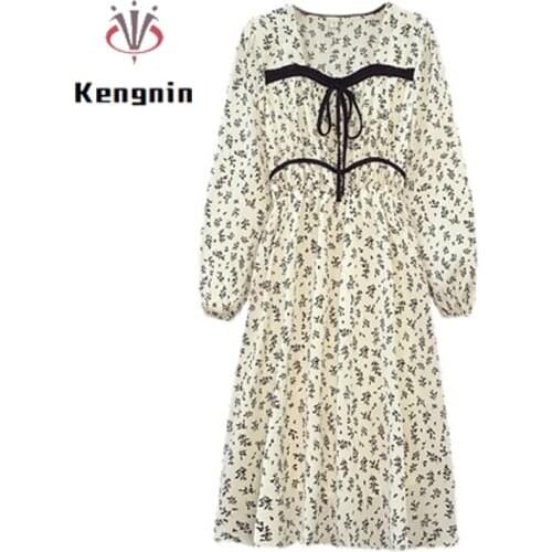 2021 Summer French Style Women Dress Vintage Patchwork Color Ladies Vestidos Loose Peter Pan Collar Female Robe Dress KE1279