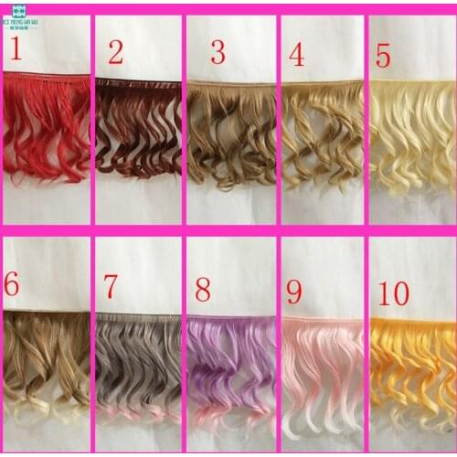 1pcs 15cm&25cm*100CM Wave curls Wigs hair for 1/3 1/4 BJD/SD dolls Accessories