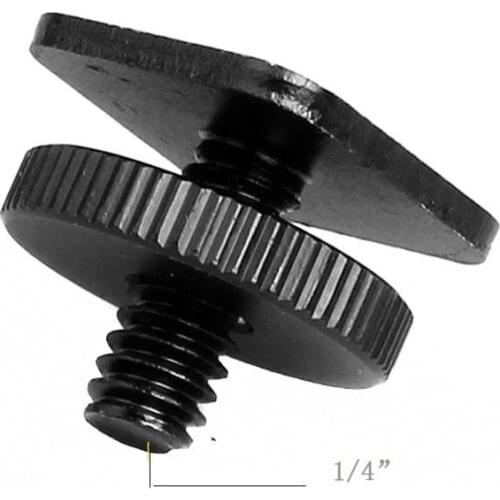 10pcs/lot 1/4" Tripod Mount Screw with one Layer to Flash Hot Shoe Adapter Holder Mount Photo Studio Accessories