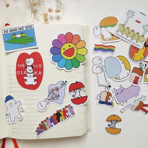 18pcs Cute sun flower stickers/Scrapbooking Stickers /Decorative Sticker /DIY Craft Photo Albums