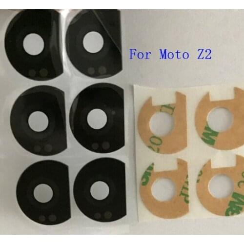 20Pcs/Lot, New For Motorola Moto Z2 Play Back Rear Camera Lens Glass Cover With Adhesive Sticker Tape
