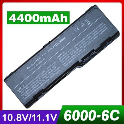 4400mAh laptop battery for dell 310-6321 312-0340 312-0348 D5318 F5635 G5260 6000 9200 9300 9400 E1705 xps Gen2