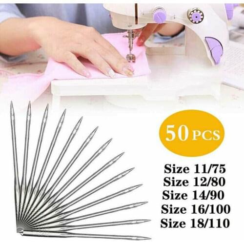 50Pcs Universal Sewing Machine Needles Tool For Singer Brother Toyota Janome Hot