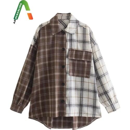 Adherebling Women's Plaid Shirts
