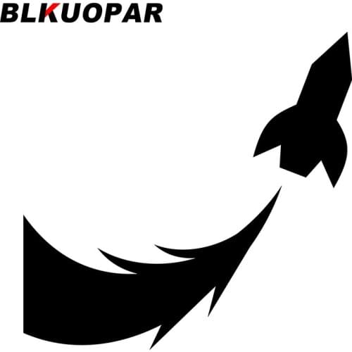BLKUOPAR for Rocket Flight Car Stickers Sunscreen Scratch-Proof Decals Personality Skateboard Helmet Decor Car Door Protector