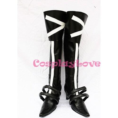 D.Gray-man Lenalee Lee Black Cosplay Shoes Boots Hand Made Custom-made For Halloween Christmas CosplayLove