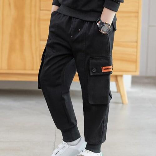 Kids Pants Boys Casual Pants Kids Clothing Cotton Boys Long Trousers Children Boys Clothing Sport Girls Pants Spring 4-14years