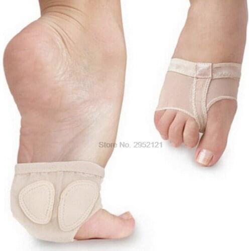 By dhl 200psir Professional Women Belly Dancing Foot thong Ballet Flats Dance Socks Shoe Toe Pads Nude Silicone Insole tools