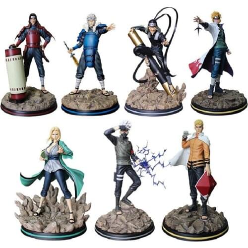Naruto Anime 7 Generation Uzumaki Naruto Tsunade Yondaime Action Figure Pvc Statue Collectible Model Doll Toys For Kids Gift