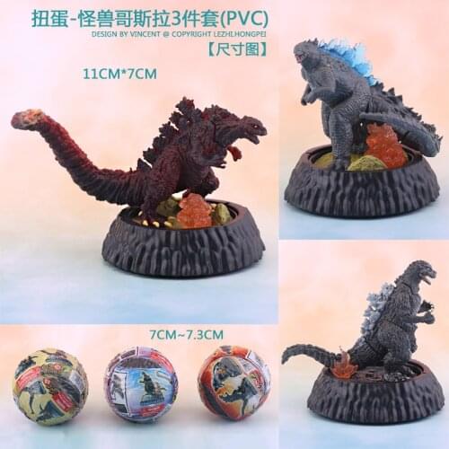 GodAzillas Anime Figures Twisted Monster GodAzillas Accessories Baking Scene Dress Up Childrens Toys