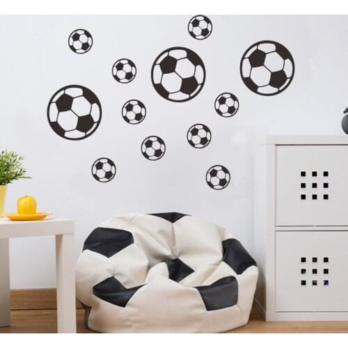 Footballs Wall Sticker Sports Boy room Bedroom background home decoration kids room wallpaper stadium combination stickers