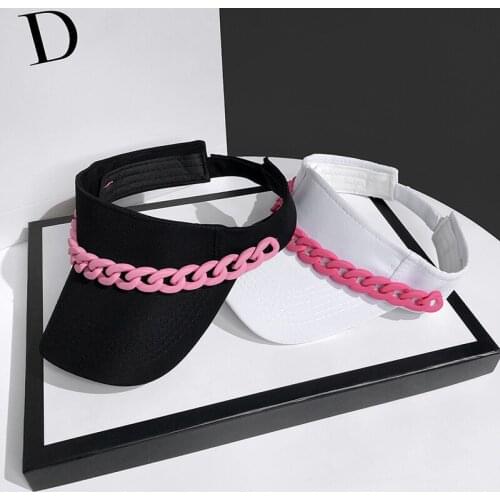 Womens Cap New Color Chain Hollow Sun Hat Spring Summer Outdoor Work Sports Golf Baseball Mens Caps