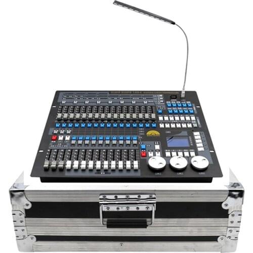 Kingkong 1024 DMX Controller With Flycase DMX 512 A/B Output DMX Master Console Flight Box Use For Led Par Beam Moving Head