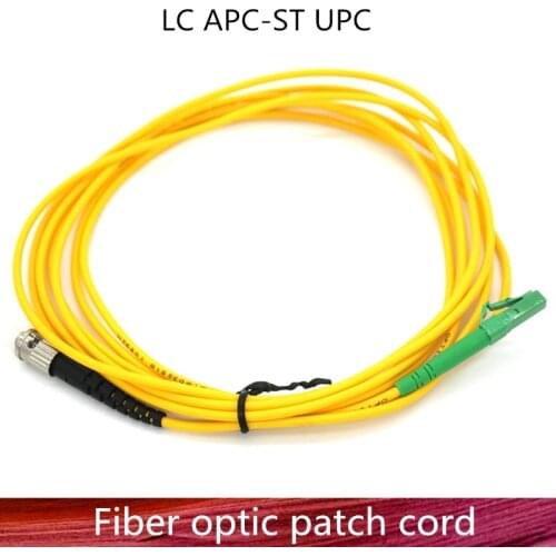 LC/APC to ST/UPC Fiber Optic Patch Cord Cable LC-LC 1m/3m/5m/10m/20m/30m Jumper Single Mode Simplex Fiber Optic Patch Cord
