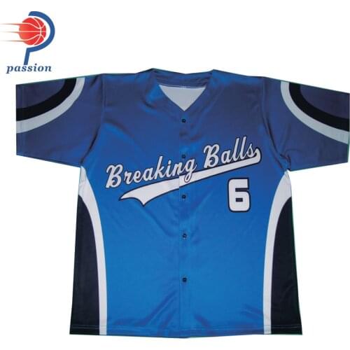 MOQ 5 pcs $27 Each Customized Design Female Baseball Team Jerseys with Personalized numbers