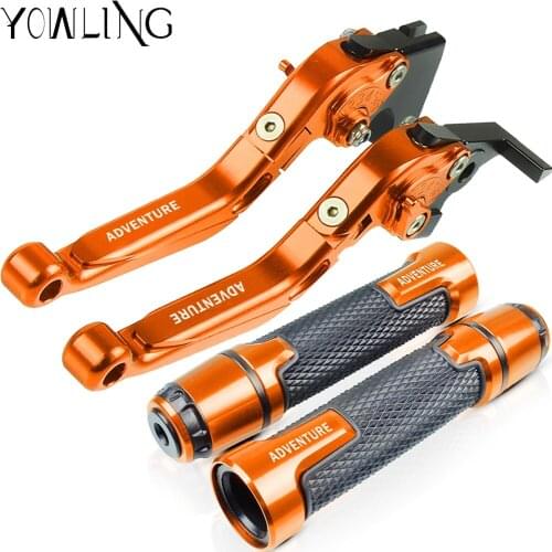 Motorcycle Accessories Brake Clutch Levers and Motorbike Handlebar Hand Grips ends For 990 Adventure 2009