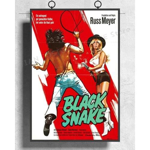 NJ574 BLACK SNAKE Movie Russ Meyer Wall Sticker Silk Poster Art Home Decoration