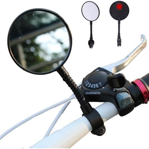 New Cycling Rear View Mirrors Road Bicycle Mountain Bike Handlebar Rearview Mirror Glass Adjustable Safe Security Accessories