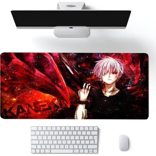 Tokyo Ghoul Gaming Play Mats Mousepad Anime Cartoon xl Large Size Gamer Mouse Pad Big Keyboard Desk Computer PC Mat laptop mat
