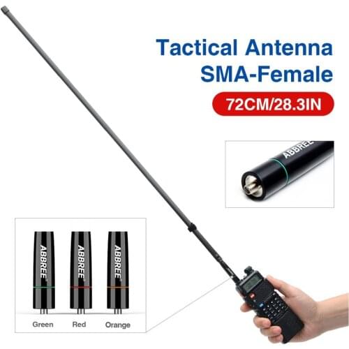Colorful Tactical Antenna AR-152C SMA-Female 72CM Dual Band 144/430Mhz For BAOFENG UV-5R Walkie Talkie Ham Radio