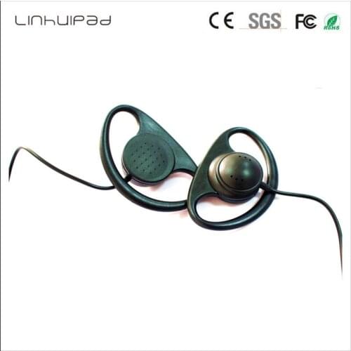 Linhuipad 3.5mm Stereo Sport Ear Hook Earphones for Driver Mobile Phone BASS Running Earbuds Tour guide travel Headset 200 PCS