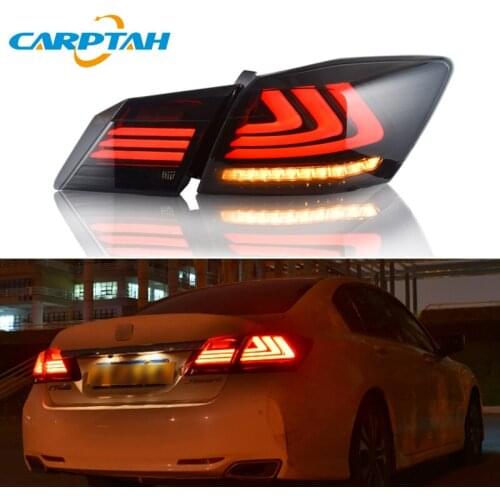 Car Styling Tail Lights Taillight For Honda Accord 9 2014 2015 2016 Rear Lamp DRL + Dynamic Turn Signal + Reverse + Brake LED