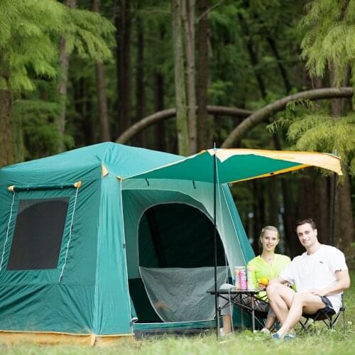 New outdoor high quality waterproof anti-uv double layer beach tent 3-4-6 person automatic camping tent