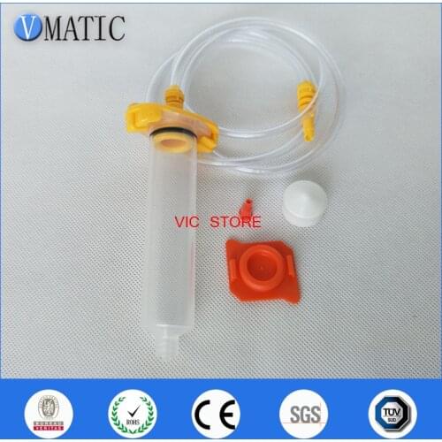 High Quality Plastic Dispenser Pneumatic 30cc/ml Syringe Barrel Adapter 10 Sets Glue Dispensing Syringe With Piston & Stopper