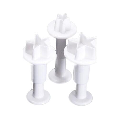 Star Cake Cookies Sugar Paste Sugarcraft Cutter Plunger Decorating Mold J2Y
