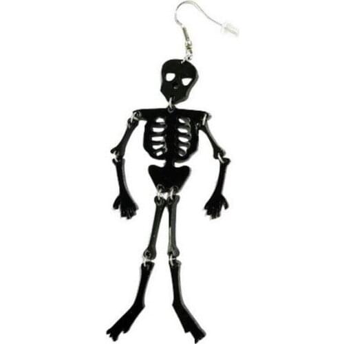1 Pairs Halloween Vintage Skeleton Skull Dangle Earrings for Women Jewelry Party Gifts Aretes De Mujer Modernos