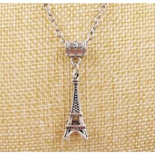 1Pcs New Fast delivery Fashion Eiffel Tower Charm Pendant Necklace For Women Girls Jewelry Gifts
