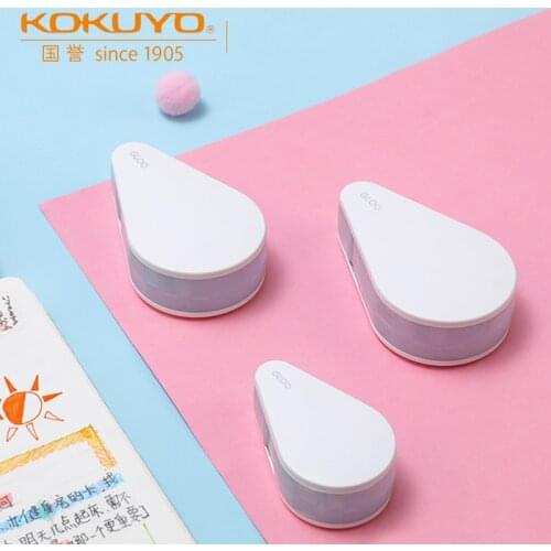 1pcs Japanese Kokuyo Dispensing GLOO Replaceable Refill Creative Double-sided Mini Handbook Tape Handmade Adhesive Pointed