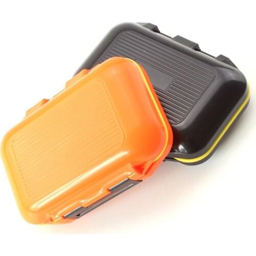 2pcs Waterproof Eco-Friendly Plastic Fishing Tackle Boxes Hook Storage Case Fishing Swivels Lure Bait Storing Tool 11*8*4cm
