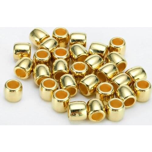 30Pcs/lot 11mm Gold Hair Braid Rings Clips for Women Girls Dreadlocks Beads Circle Styling Tool Hole Hair Styling Accessories