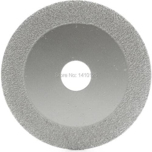 100 mm 4" inch Diamond BRAZED Saw Blade Cutting Disc Wheel Grit 46 Coarse Double Life for Glass Tile Marble Rock Ceramic