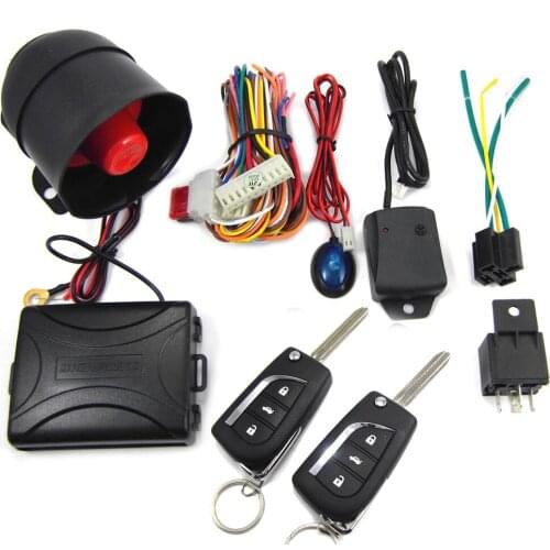 CHADWICK 8119 Car Alarm System for japanese car #2 flip key Universal Siren one-Way Auto Security Keyless Entry anti-theft new